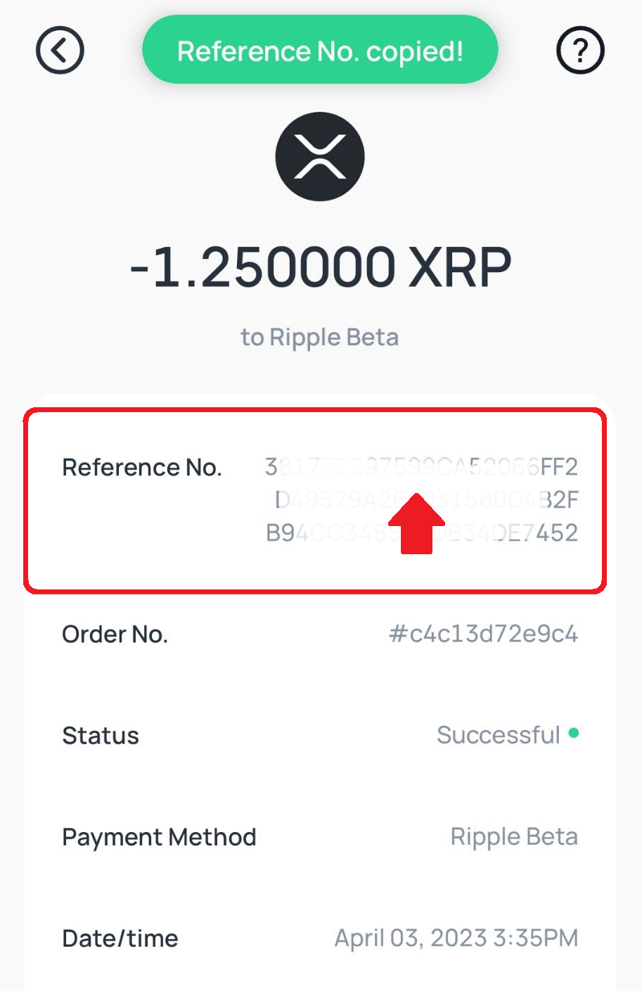 how to get transaction hash for ripple from bitstamp