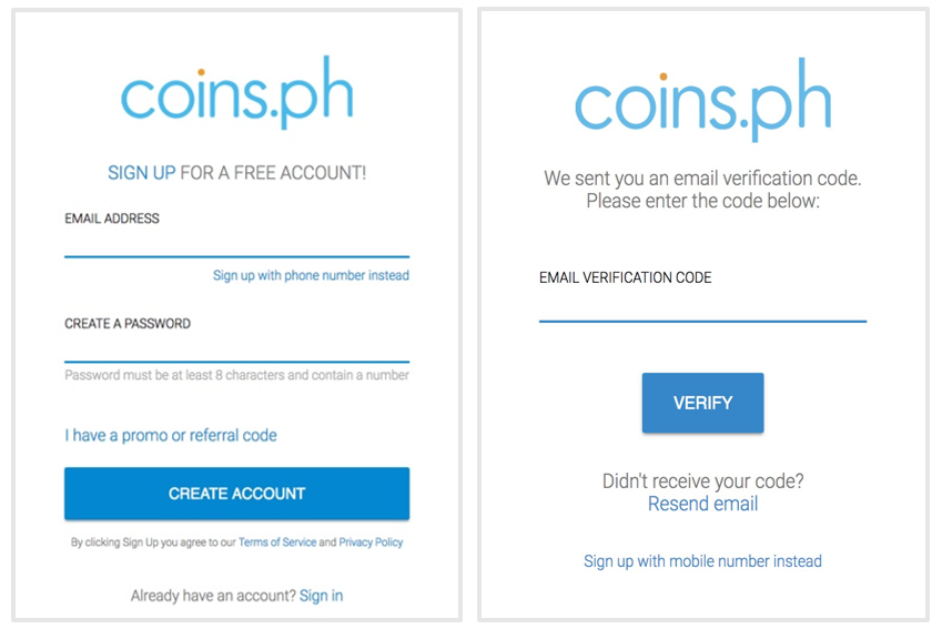 How Do I Create A Coins Ph Account Coins Ph Help Center