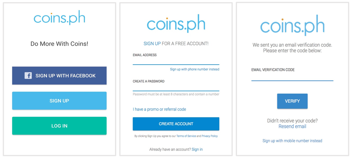 How Do I Create A Coins Ph Account Coins Ph Help Center